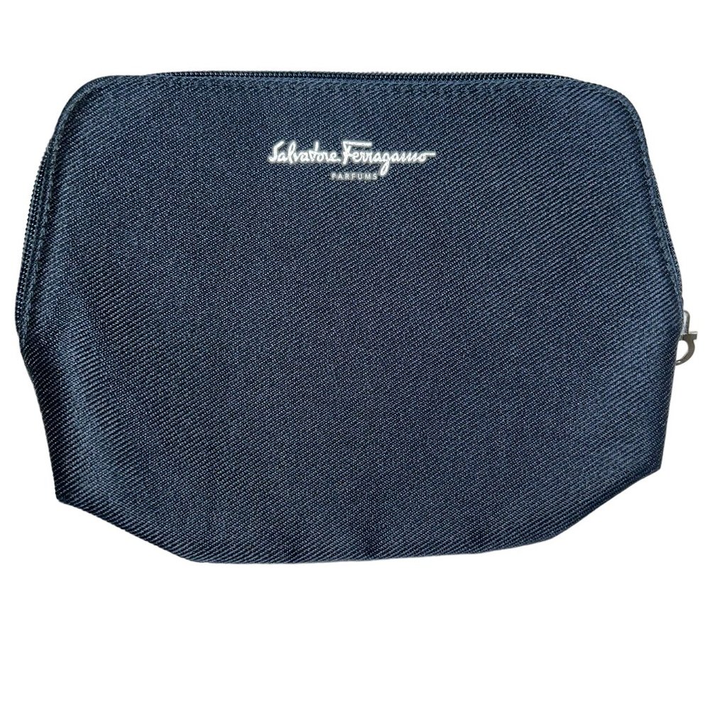 Salvatore Ferragamo AEROFLOT Airlines parfum zip pouch makeup bag NEW